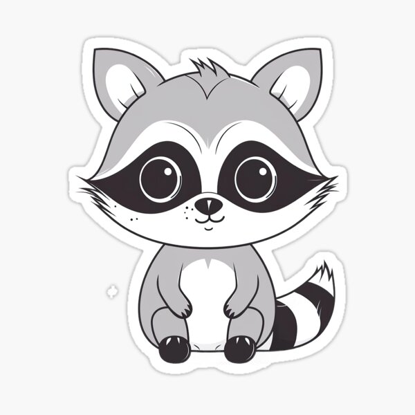 Item preview, cute raccoon, adorable desing designed and sold by robsonnjr.