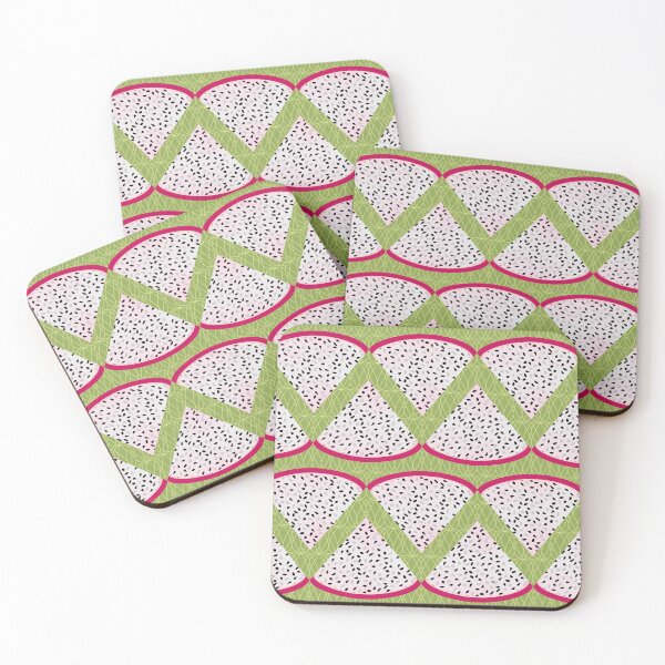 Item preview, Deco Dragon Fruit Stripe Green designed and sold by MerryMakewell.