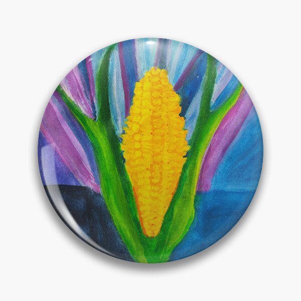 Item preview, Corn! Handpainted Vintage Poster designed and sold by Anoushay.