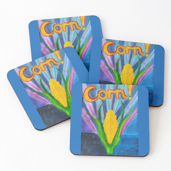 Item preview, Corn! Handpainted Vintage Poster designed and sold by Anoushay.