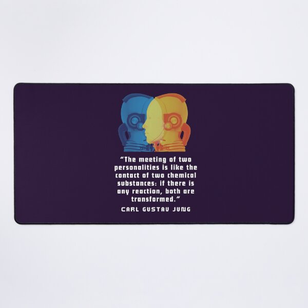 Item preview, Robots with Carl Jung quote: The meeting of two personalities is like the contact of two chemical substances: designed and sold by artbleed.