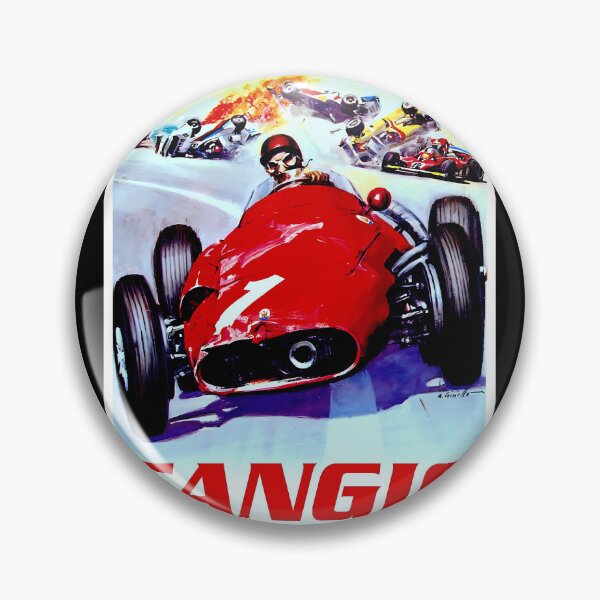 Item preview, FANGIO; Vintage Grand Prix Auto Racing Print   	 designed and sold by dxcpunwn5.