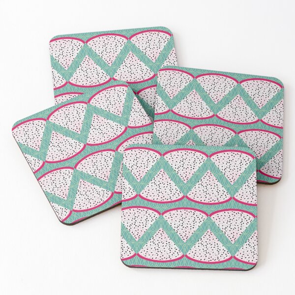 Item preview,  Deco Dragon Fruit Stripe Teal designed and sold by MerryMakewell.