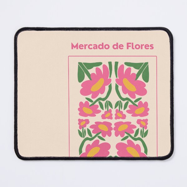 Item preview, Monterry Mercado de Flores Flowers - Pink and Green Modern Art designed and sold by jessicaleah15.