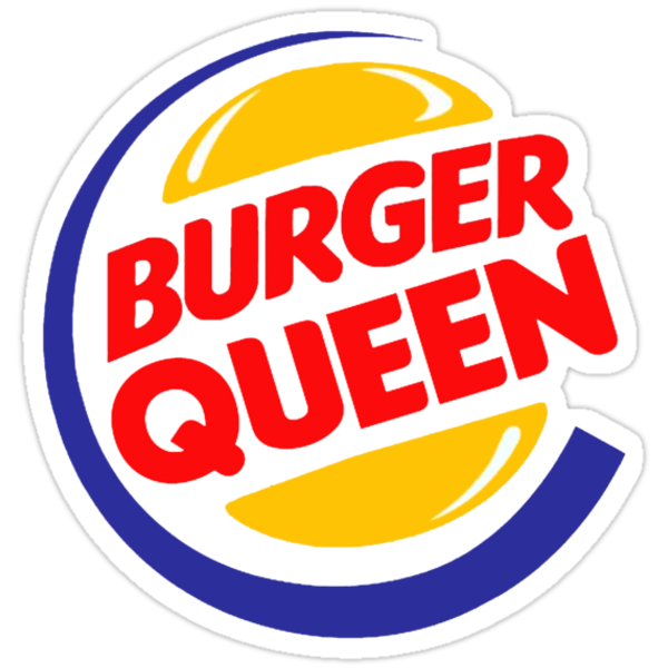 "Burger Queen" Stickers by CrazySassyCool | Redbubble