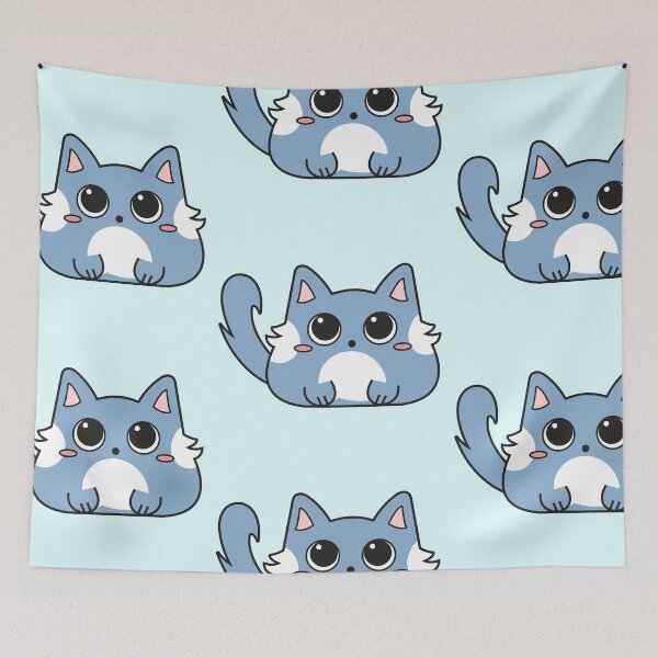 Item preview, Cute blue kitten with white spots Cat  designed and sold by LunMoony.