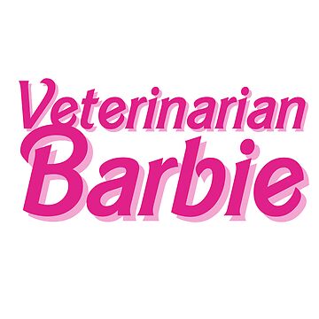 Sticker for Sale avec l'œuvre « Barbie vétérinaire de la ferme ! » de  l'artiste Orange-Anteater