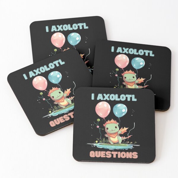 Item preview, I Axolotl Questions Cute Axolotl Kawaii designed and sold by ArtFromBeyond.