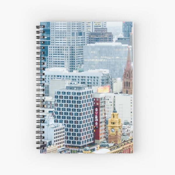THE CITY OF MELBOURNE VIEWED FROM CROWN Spiral Notebook
