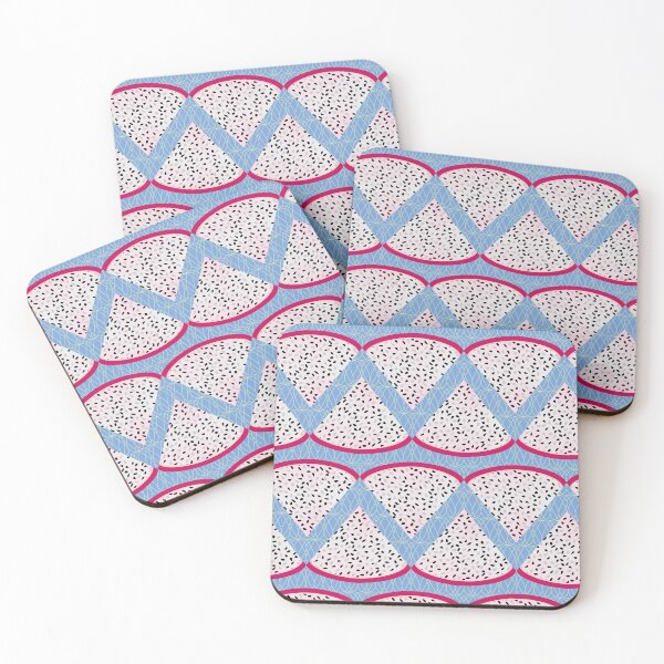 Item preview, Deco Dragon Fruit Stripe Blue designed and sold by MerryMakewell.