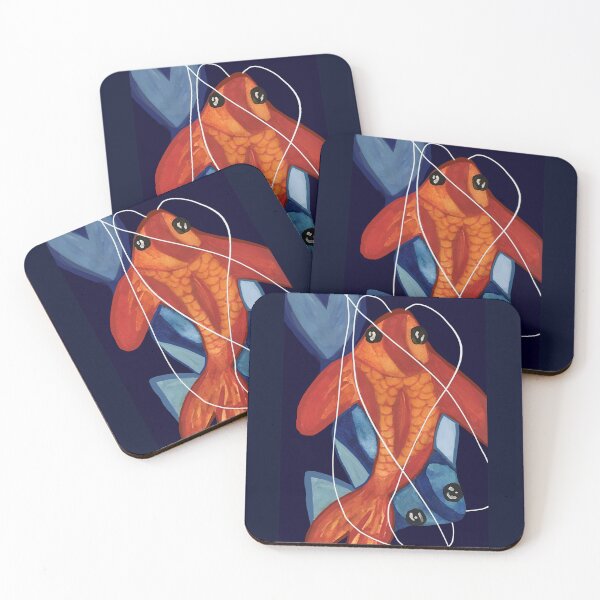 Artikelvorschau, Koi - roter Fisch blauer Fisch, Fischfreunde entworfen und verkauft von Anoushay.