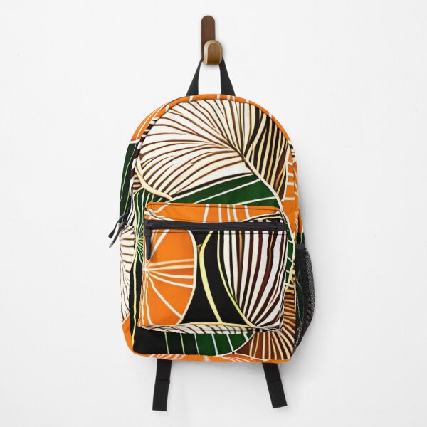 Item preview, Nature inspired design, orange-green pattern designed and sold by artbelka.
