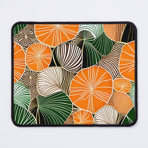 Item preview, Nature inspired design, orange-green pattern designed and sold by artbelka.