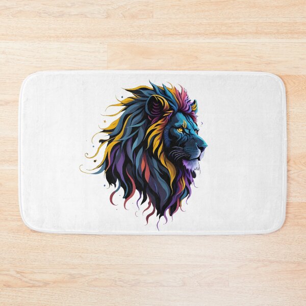 Item preview, Vibrant Majesty - Colorful Lion designed and sold by Bulbuc.
