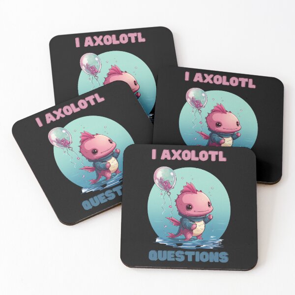 Item preview, I Axolotl Questions Cute Axolotl Kawaii designed and sold by ArtFromBeyond.