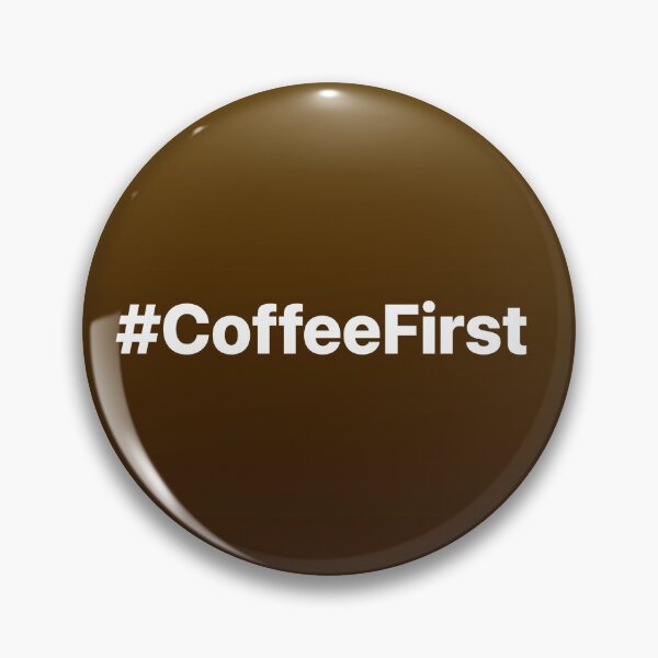 Item preview, #CoffeeFirst Facebook status designed and sold by tchotchkekitsch.