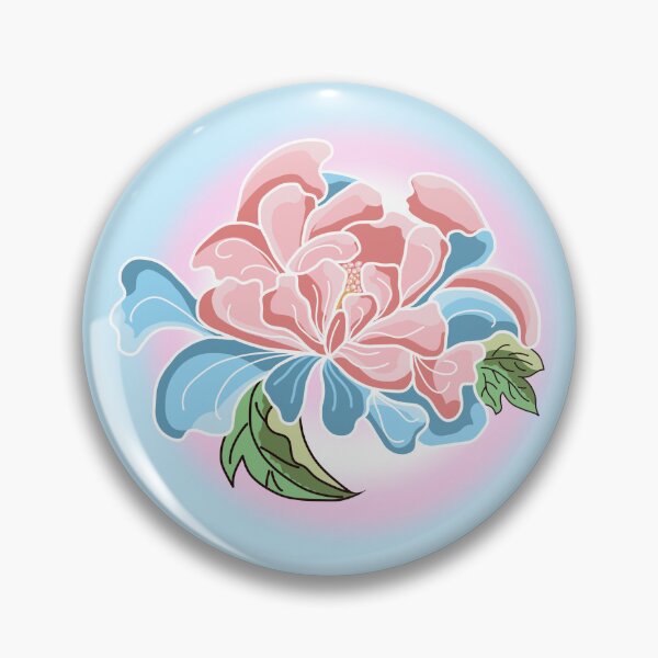 Item preview, Subtle Trans Pride Pink Peony Flowers designed and sold by GM-666.
