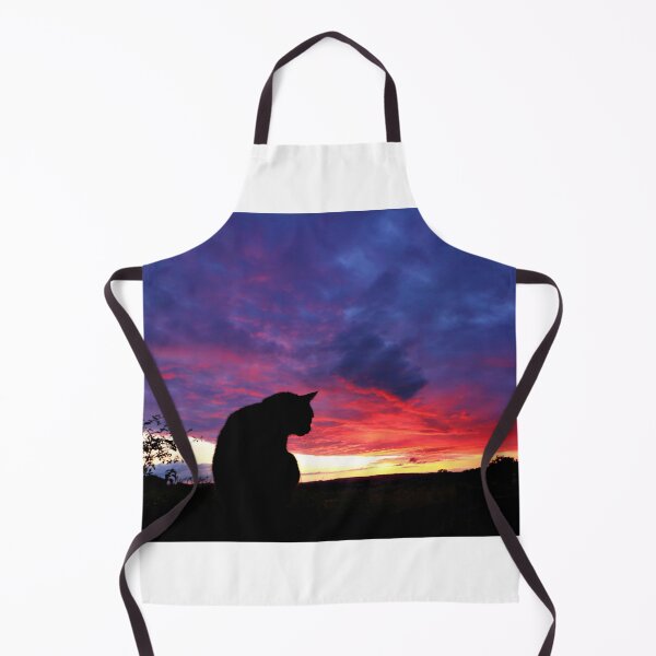 Item preview, Black cat watching sunset designed and sold by AntonyGRobinson.