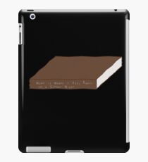 Home is where i feel empty on a Sunday night iPad Case/Skin