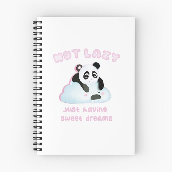 Item preview, Not Lazy, Sweet Dreams - Kawaii Sleeping Panda designed and sold by PinkStoreKawaii.