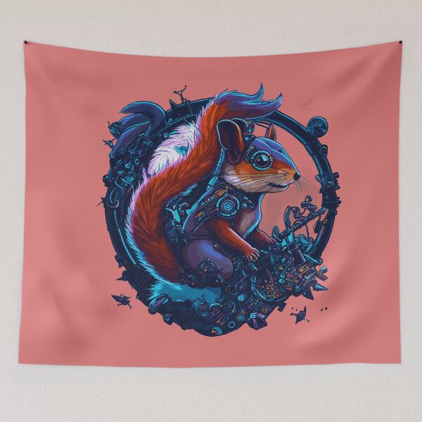 Item preview, Cute futuristic squirrel designed and sold by tinytwist.