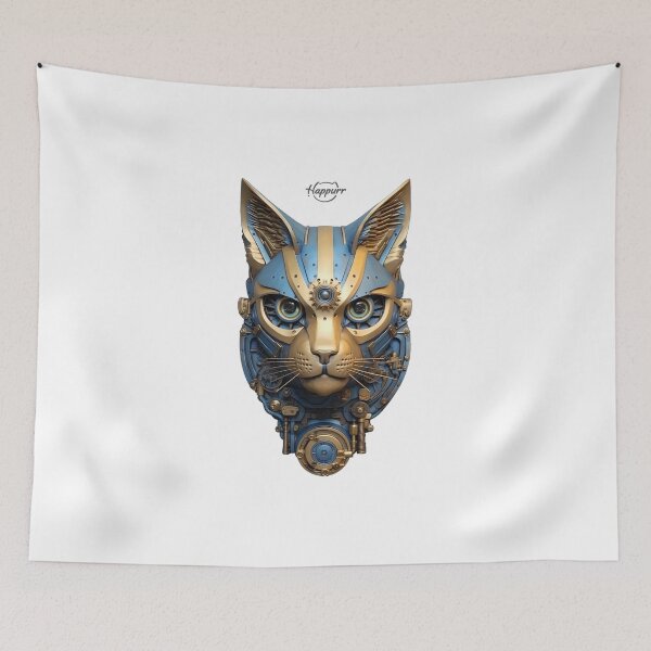 Item preview, Cyberpunk style, mechanical style, cat designed and sold by Happurr.
