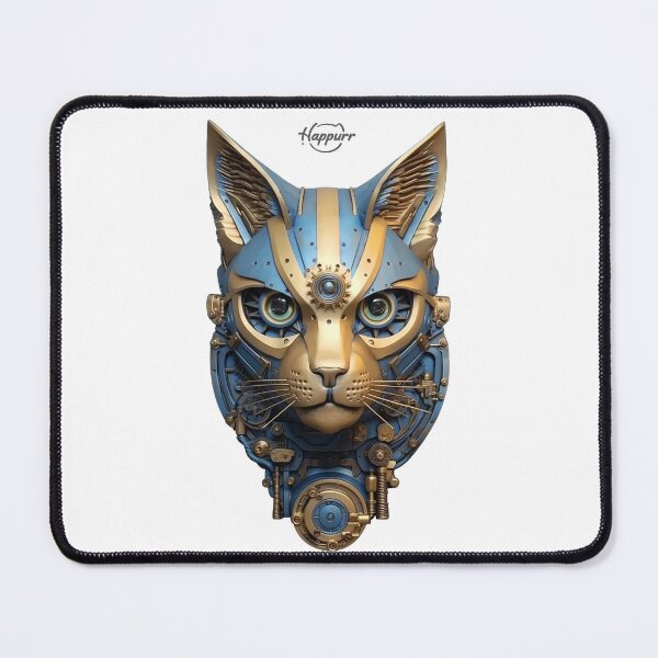 Item preview, Cyberpunk style, mechanical style, cat designed and sold by Happurr.