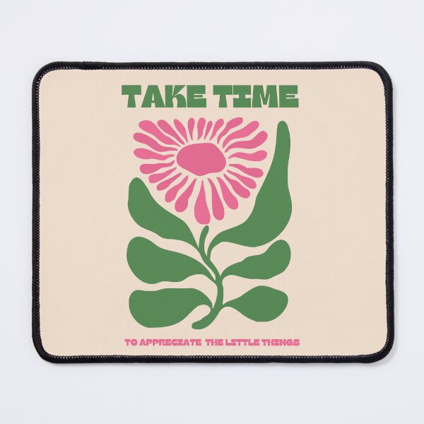 Item preview, Take Time to Appreciate the Little Things Pink and Green - Retro Flower Abstract designed and sold by jessicaleah15.