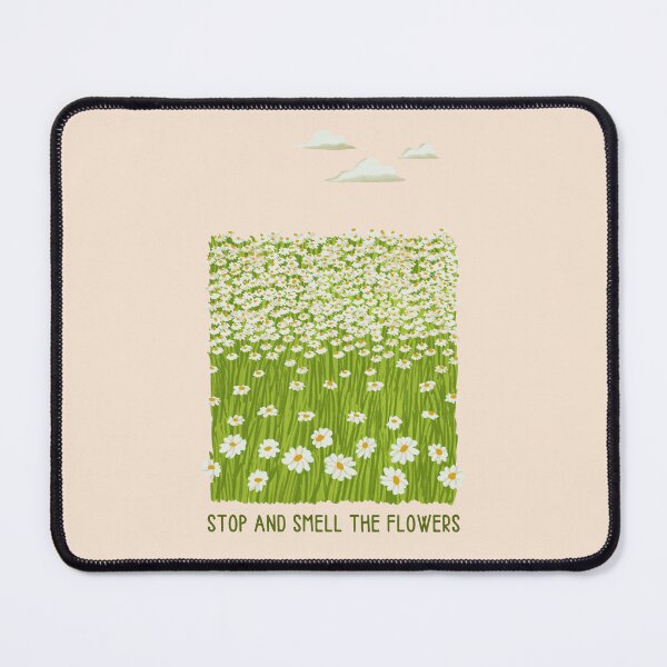 Item preview, Stop and Smell the Flowers - Retro Green and White Daisies designed and sold by jessicaleah15.