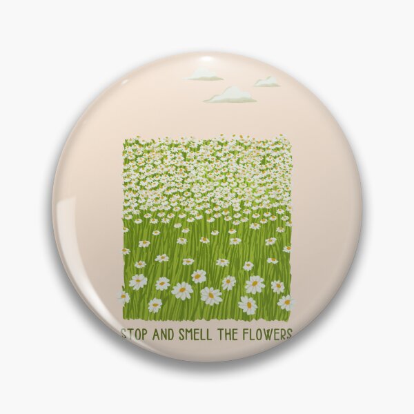 Item preview, Stop and Smell the Flowers - Retro Green and White Daisies  designed and sold by jessicaleah15.