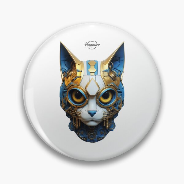Item preview, Cyberpunk style, mechanical style, cat designed and sold by Happurr.