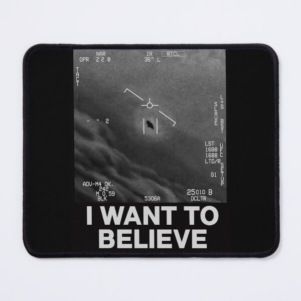 Item preview, I WANT TO BELIEVE ~ NAVY UFO / UAP SIGHTINGS designed and sold by VASSdesign.