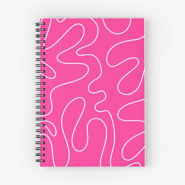 Item preview, Squiggle Abstract Pattern Hot Pink and White designed and sold by kierkegaard.