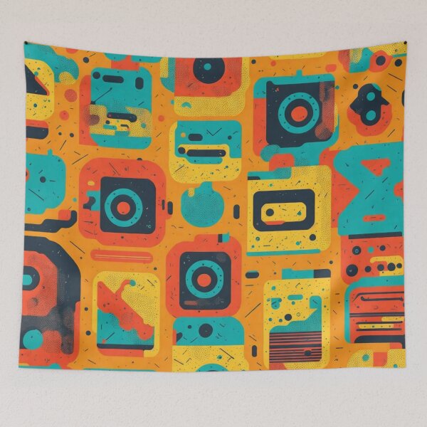 Item preview, Pixelated Adventures: A Playful Pattern Inspired by Retro Games designed and sold by kn-clothing.
