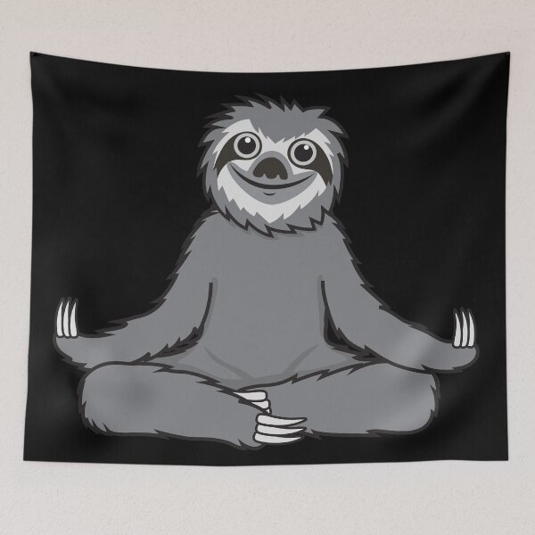 Item preview, Sloth Yoga Lotus designed and sold by plushism.