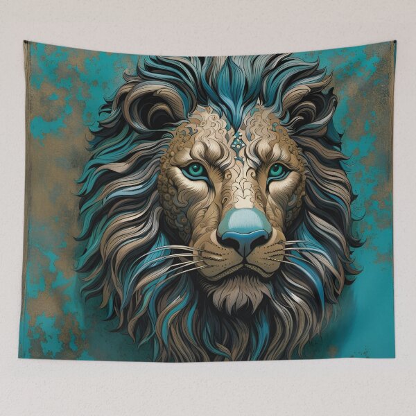 Item preview, King in Cerulean and Gold designed and sold by HabitableMoons.