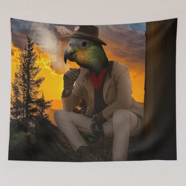 Item preview, Cowboy parrot designed and sold by Lazoni.