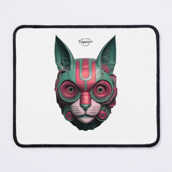 Item preview, Cyberpunk style, mechanical style, cat designed and sold by Happurr.