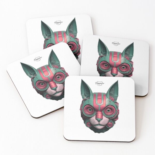 Item preview, Cyberpunk style, mechanical style, cat designed and sold by Happurr.