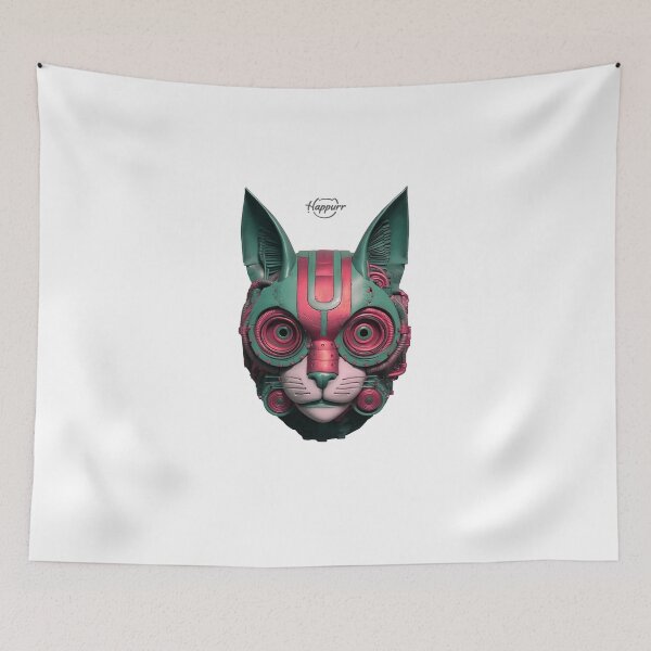 Item preview, Cyberpunk style, mechanical style, cat designed and sold by Happurr.