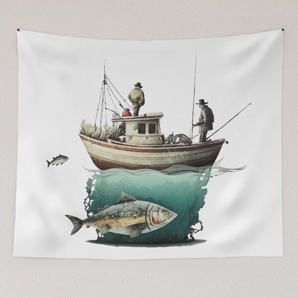 Item preview, Fishing designed and sold by UrbanHedgehog.