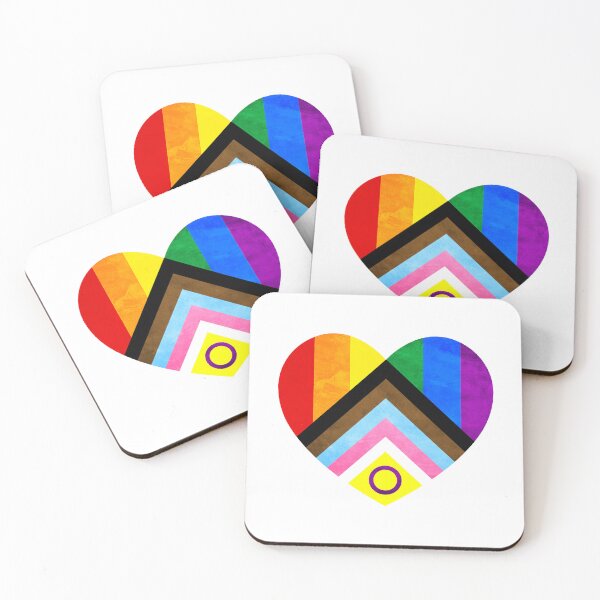 Item preview, Progress Pride Heart Flag - LGTBQIA+ LGBT Design designed and sold by zachholmbergart.