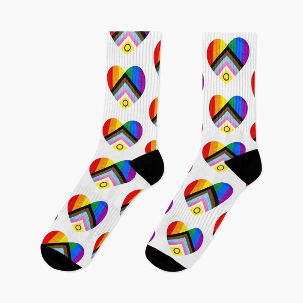 Item preview, Progress Pride Heart Flag - LGTBQIA+ LGBT Design designed and sold by zachholmbergart.