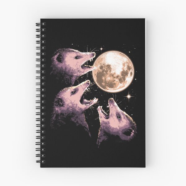 Item preview, Three Opossums Howling at the Moon Funny Possum 3 Opossum designed and sold by vomaria.