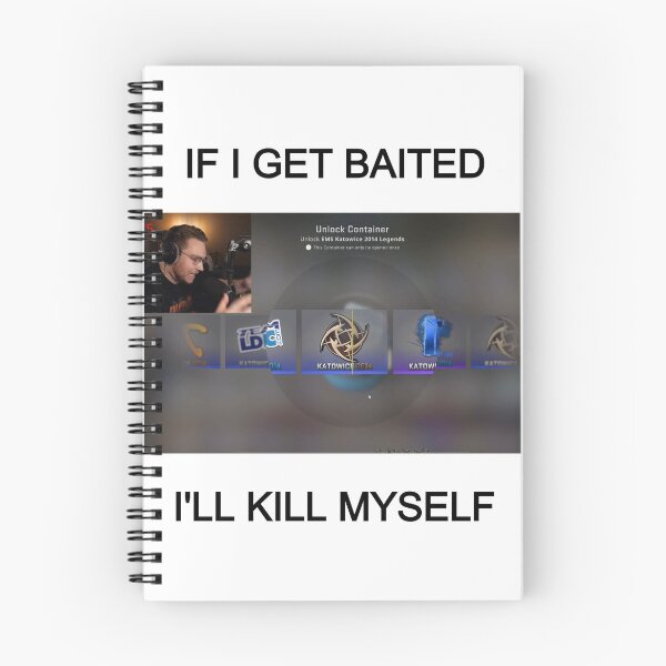 Item preview, IF I GET BAITED I'LL KILL MYSELF  designed and sold by Barrion528.