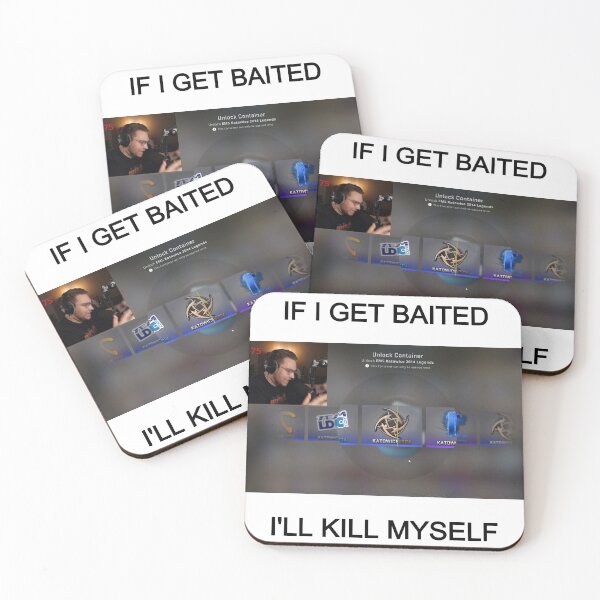 Item preview, IF I GET BAITED I'LL KILL MYSELF  designed and sold by Barrion528.