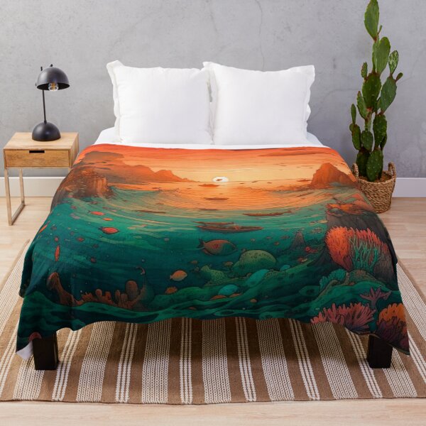 Item preview, Parting Ocean Sunset Anime Fantasy designed and sold by TheFullFantasy.