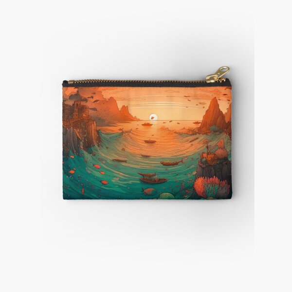 Item preview, Parting Ocean Sunset Anime Fantasy designed and sold by TheFullFantasy.