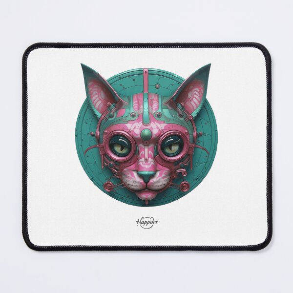 Item preview, Cyberpunk style, mechanical style, cat designed and sold by Happurr.