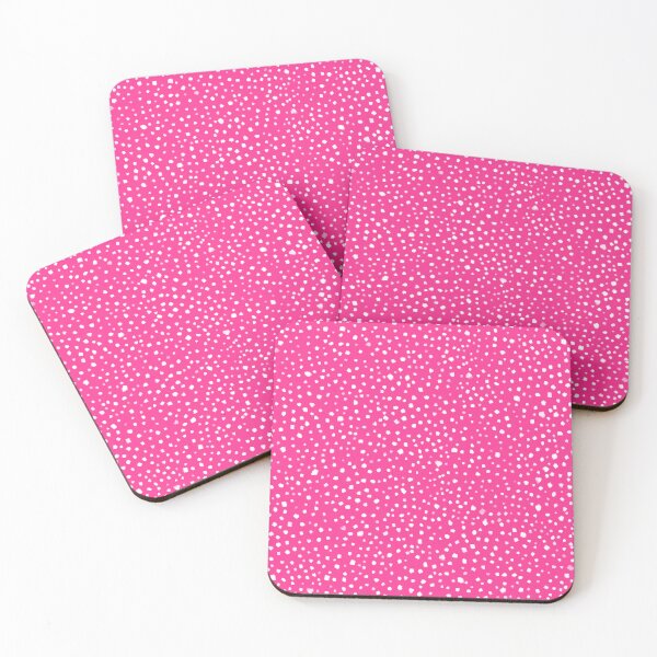Item preview, Painted Smudge Dots Hot Pink and White Preppy Pattern designed and sold by kierkegaard.